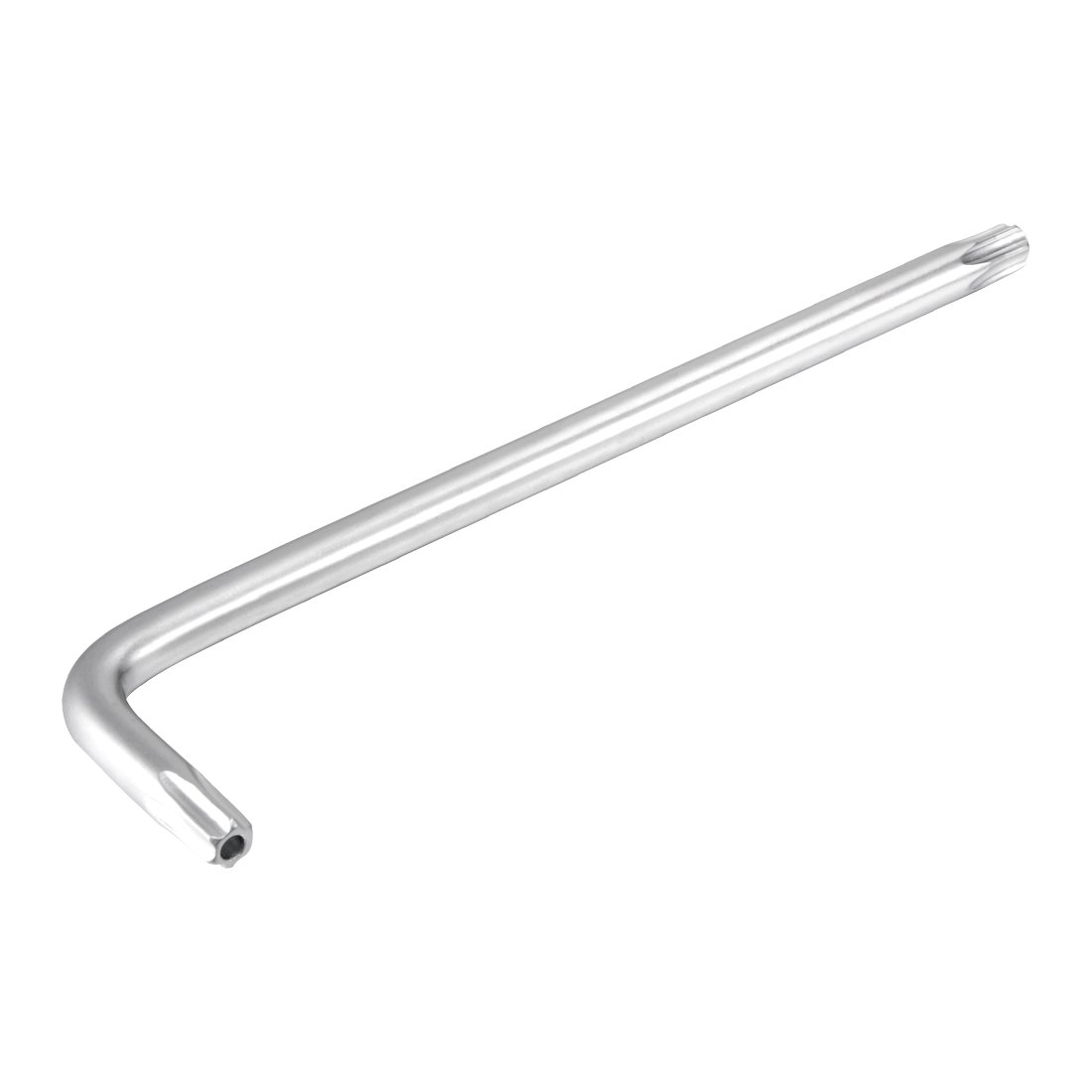 uxcell Long Tamper Proof Torx Star Key Bit Wrench, L-Shape Nickel